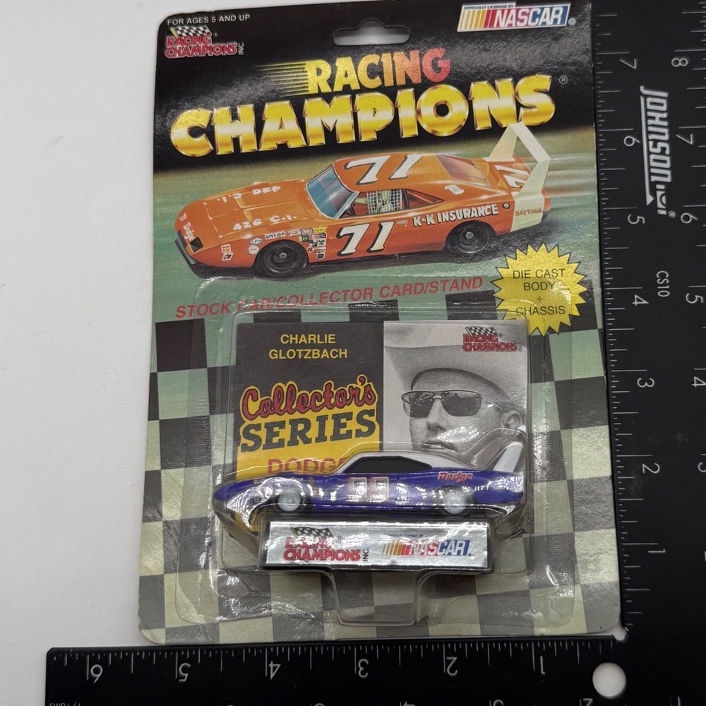 Racing Champions 1992 NASCAR Charlie Glotzbach #99 Dodge Die Cast Car 1:64 Scale